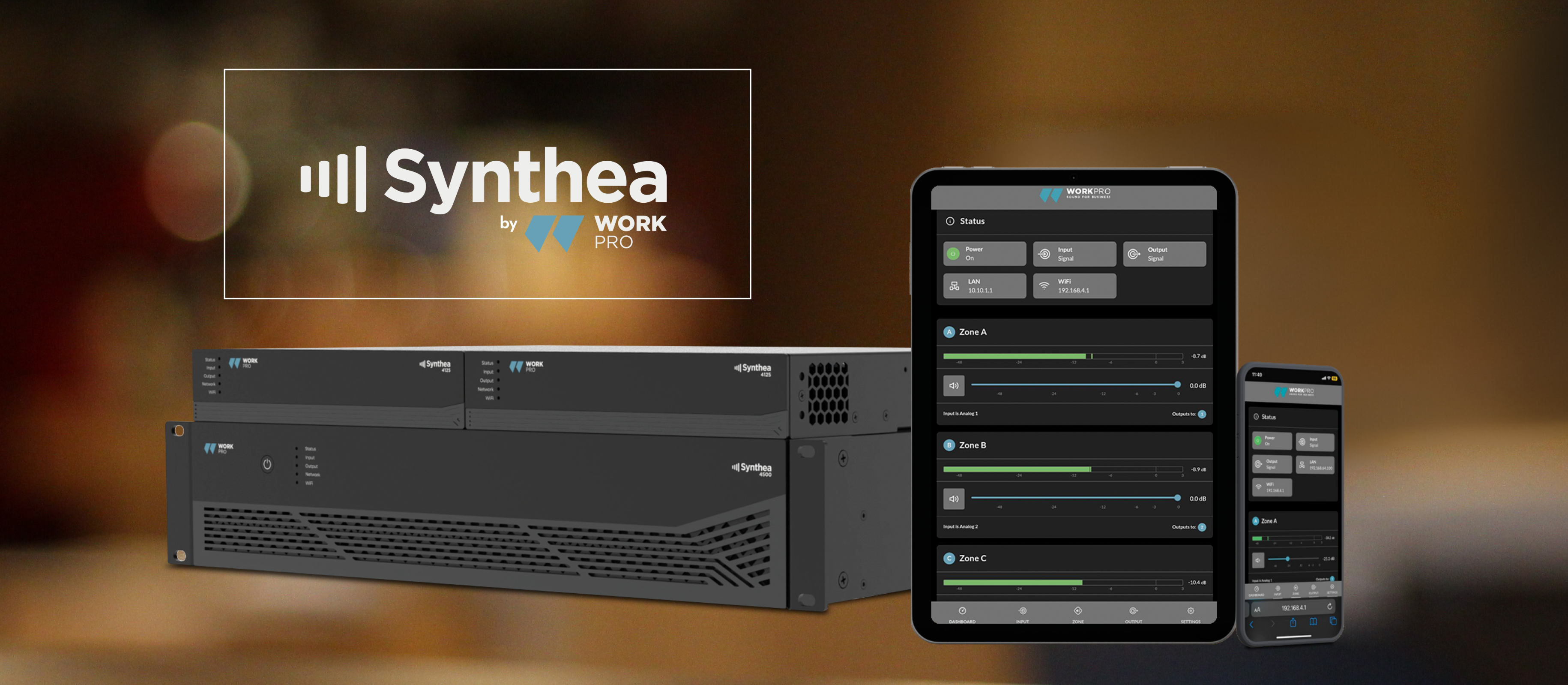 WORKPRO se enorgullece de presentar la serie SYNTHEA, la última incorporación a nuestra línea de productos de audio.